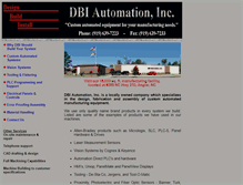 Tablet Screenshot of dbiautomation.com